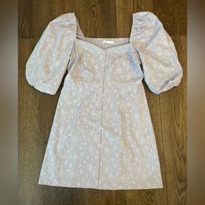 Iris Cream Puff Dress